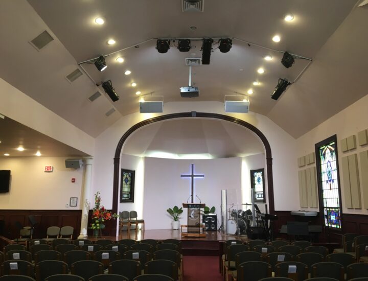 NJ Bethany Church Fort Lee LED Stage Light and Touch Control Upgrade