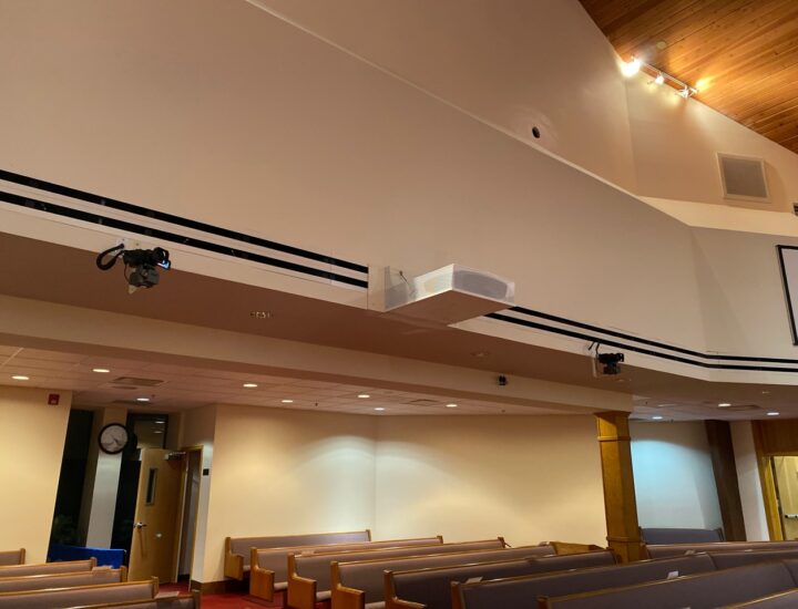 NJ Hope Presbyterian Church Rear Projector Installation